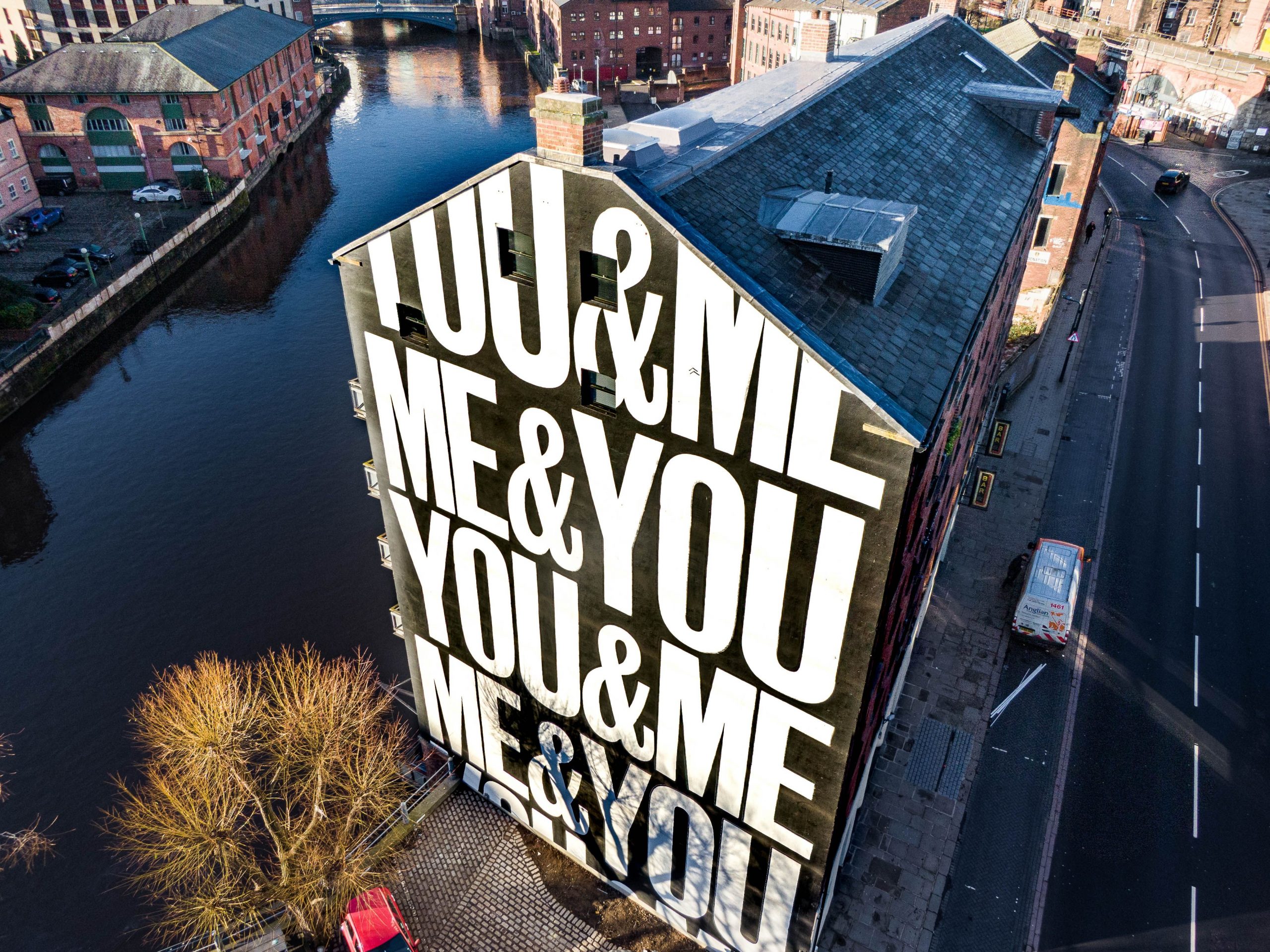 Anthony Burrill's You & Me mural 